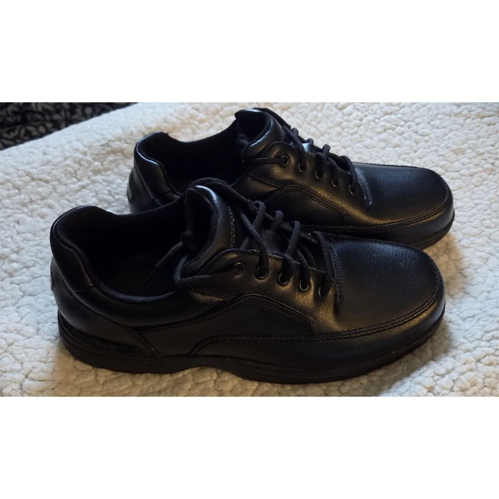 Rockport Men's Black‎ Leather Walking Comfort Shoes Size 13 Lace Up Casual
